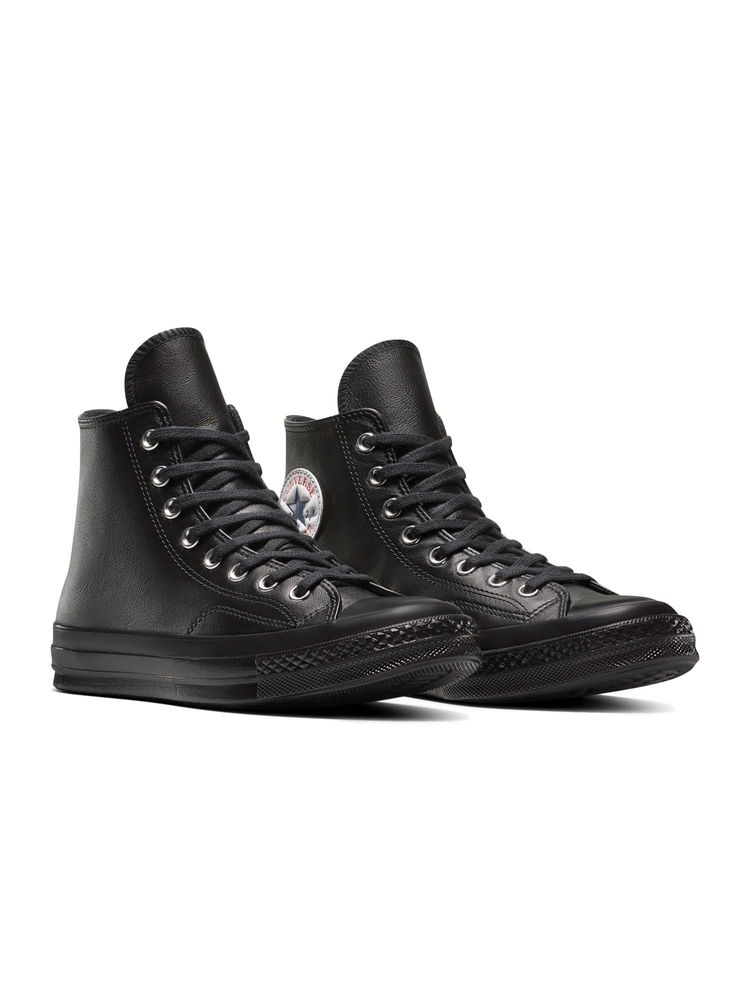 Converse Unisex Chuck 70 Leather High Top Black Sneakers-image-28
