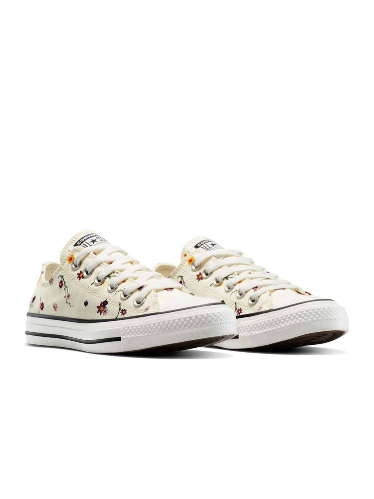 Converse Unisex Chuck Taylor All Star Floral Low Top Beige Sneakers-picture-13