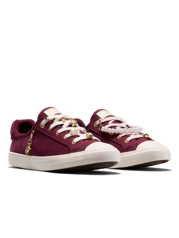Converse Women Chuck Taylor All Star Dainty Lucky Charms Low Top Burgundy Sneakers-picture-14