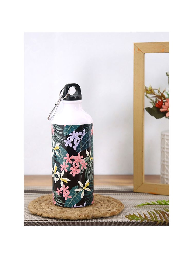 PENTADECO Beautiful Flowers with Leaf Printed Design Sipper Water Bottle Aluminium 600 Ml-image-30