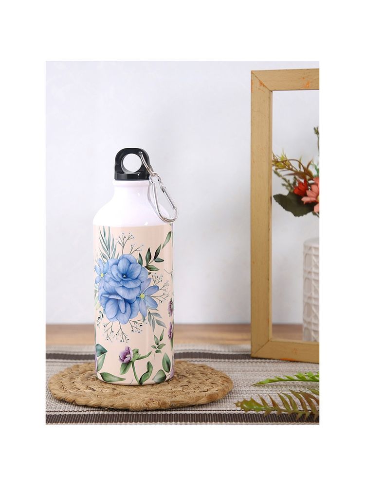 PENTADECO Floral Printed Design Sipper Water Bottle Aluminium 600 Ml-image-41