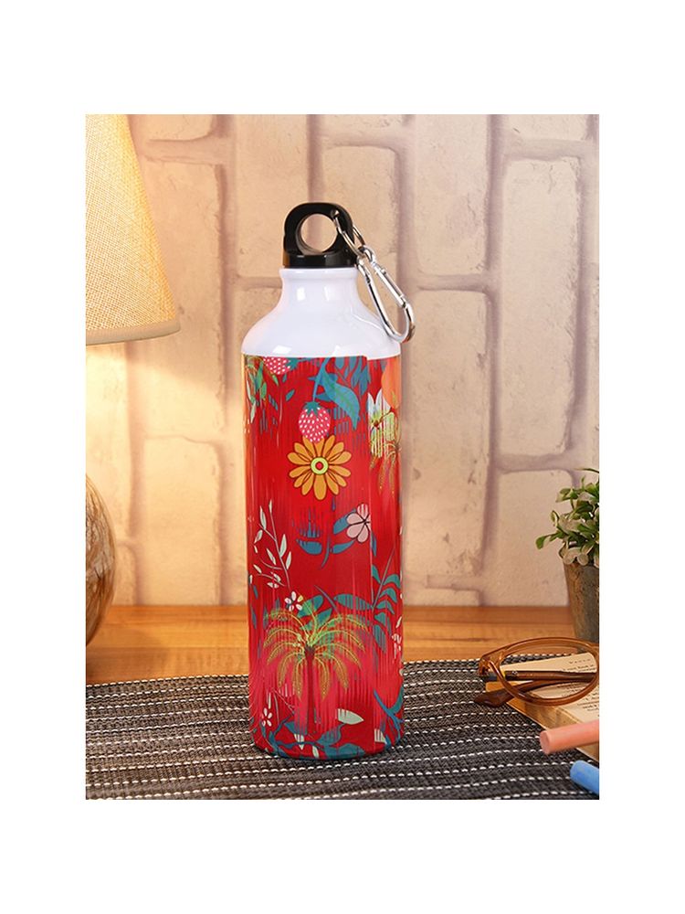PENTADECO Beautiful Printed Flowers Design Sipper Water Bottle Aluminium 750 Ml-image-27
