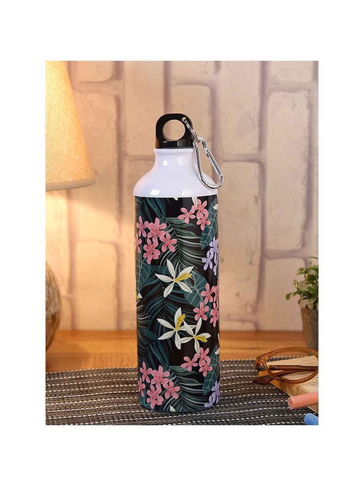 PENTADECO Beautiful Printed Flowers with Leaf Design Sipper Water Bottle Aluminium 750 Ml-image-37