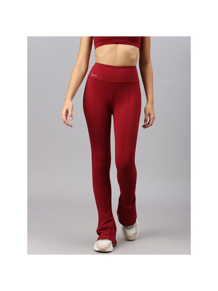 Fitkin Women Maroon Bootcut Trackpant-picture-27