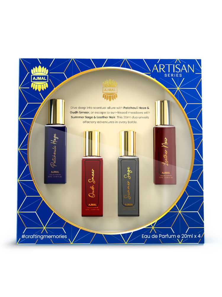 Ajmal India Artisan Luxury Fragrance Eau de Parfum Gift Set - Pack Of 4-image-7