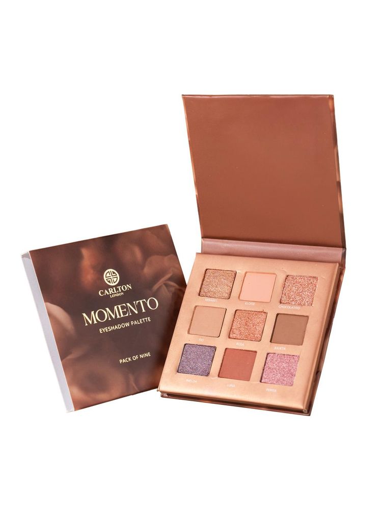 Carlton London 9 Shades Of Multicolor Eyeshadow Palette Matte Finish (Momento)-image-1