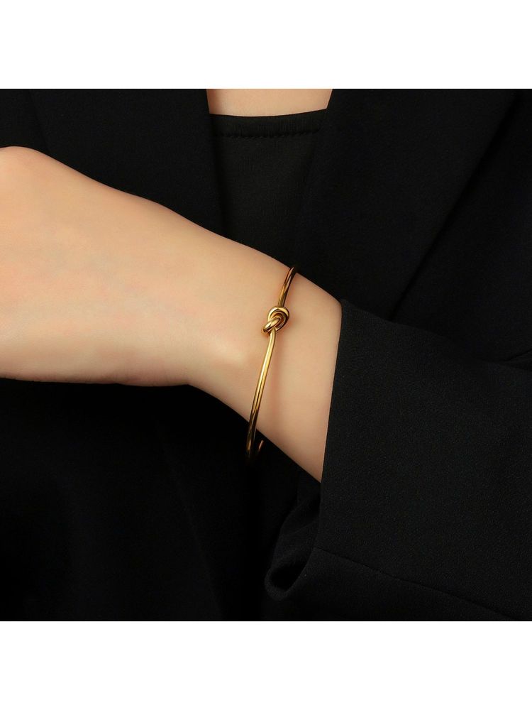 Salty Alpha Women Unity Gold Knot Cuff-picture-27