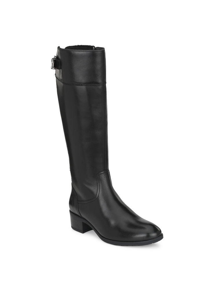 Delize Womens Black High Knee Boots-picture-18