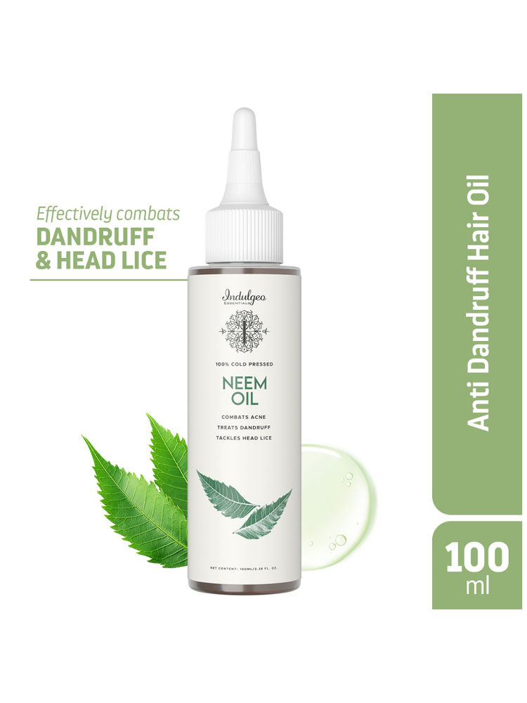 Indulgeo Essentials 100% Cold Pressed Pure Herbal Neem Oil For Hair & Skin-image-35