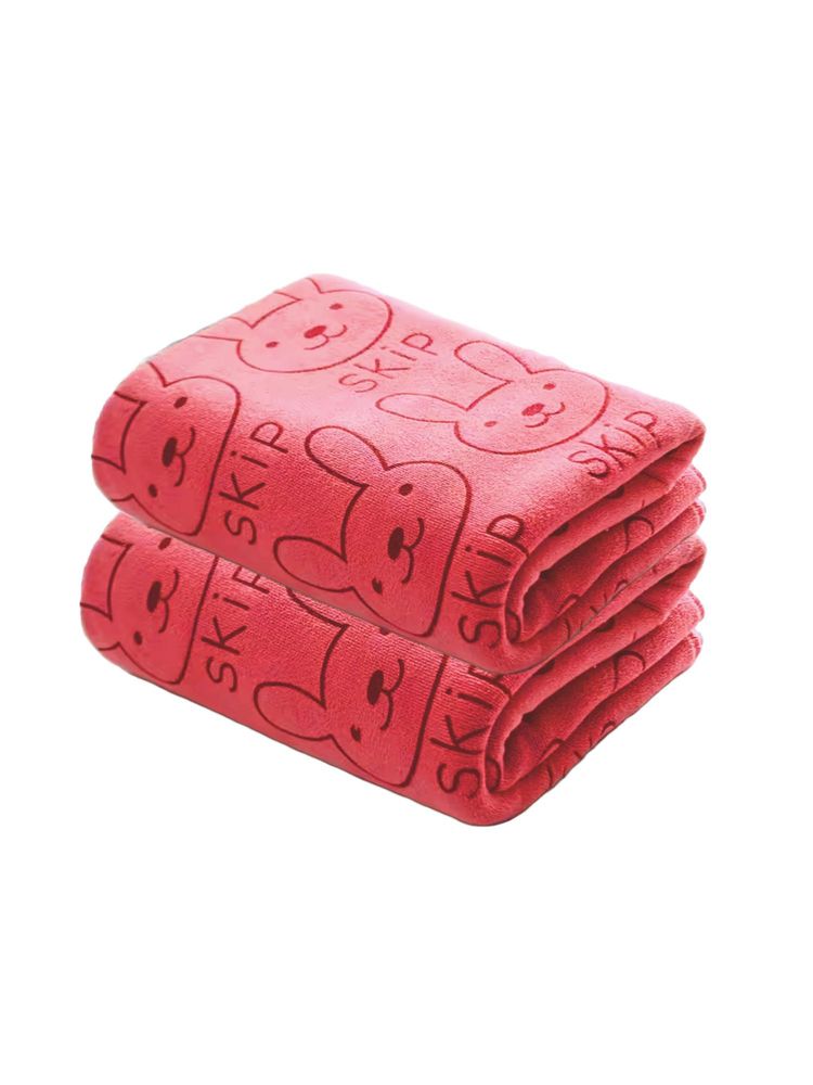 Black Gold Microfiber Premium Bath Towels 400 Gsm Orange (Pack of 2) (L)-image-44