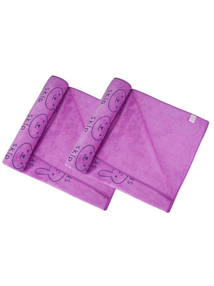 Black Gold Microfiber Premium Bath Towels 400 Gsm Purple (Pack of 2) (L)-picture-45
