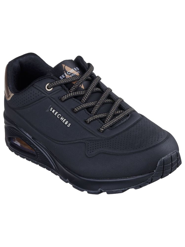 SKECHERS Uno Shimmer Away Black Sneakers-picture-27