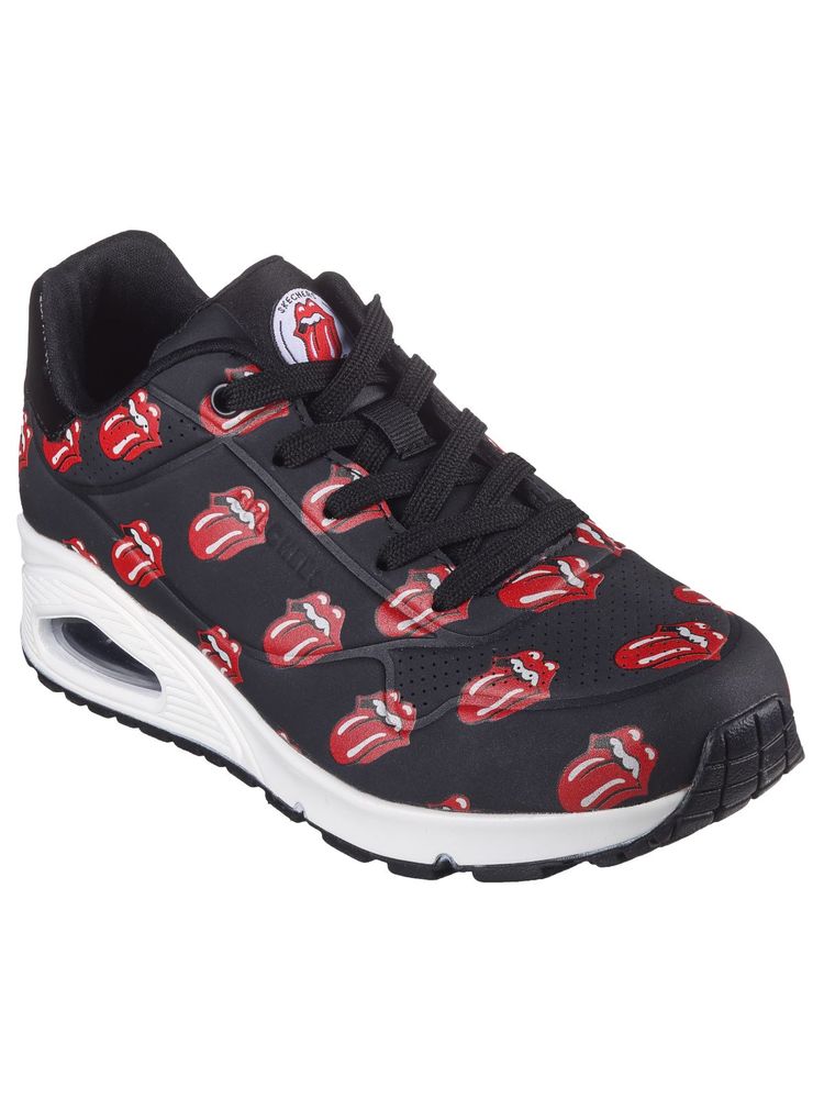 SKECHERS Rolling Stones: Uno Say It Loud Black Sneakers-image-26