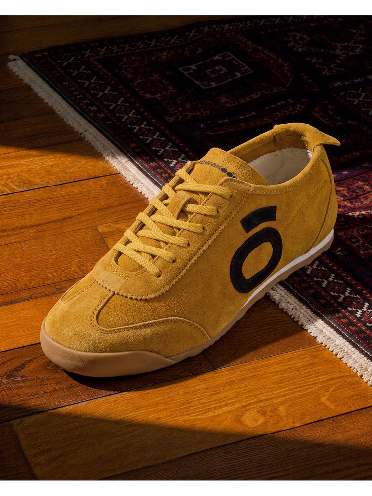 Bewakoof Women Tan Kill Bill Halo Series Suede Leather Sneakers-picture-14