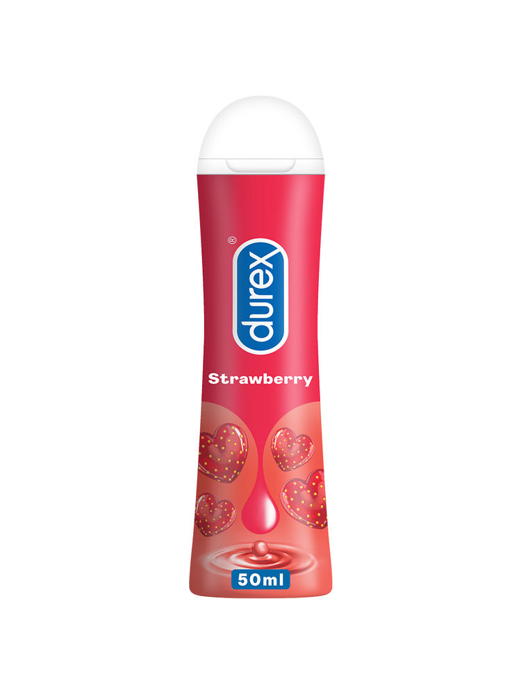 Durex Lube Strawberry Flavoured Lubricant Gel for Men & Women