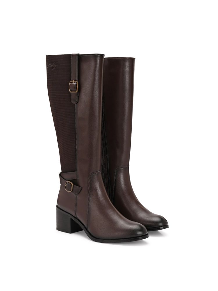 Delize Women Brown Casual Boots-image-21