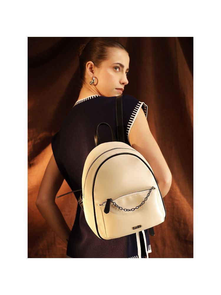 kazo fashion Kazo Off White Classic Carry Backpack (S)-picture-14