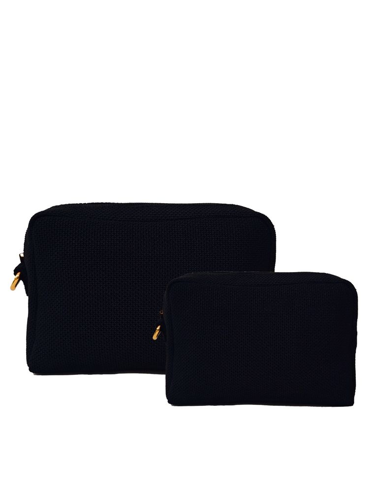 Joon Blu Minimal Black Vanity Pouch (Set of 2) (S)-image-27