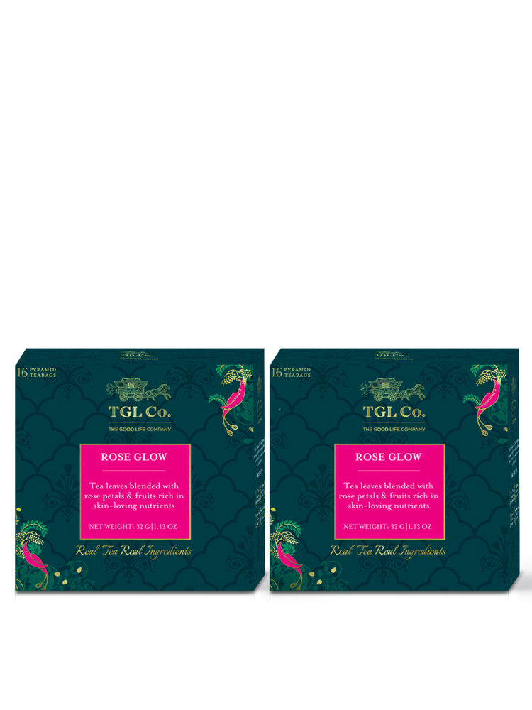 TGL Co. Roseglow Black Tea Bags (Pack of 2) Glowing Skin Improve Skin & Hair Health-picture-18
