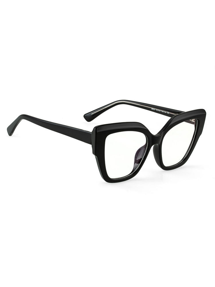 PERKEY Women Cat Eye Black Eyeglass Frame - OPTL001-C1 (50)-image-8