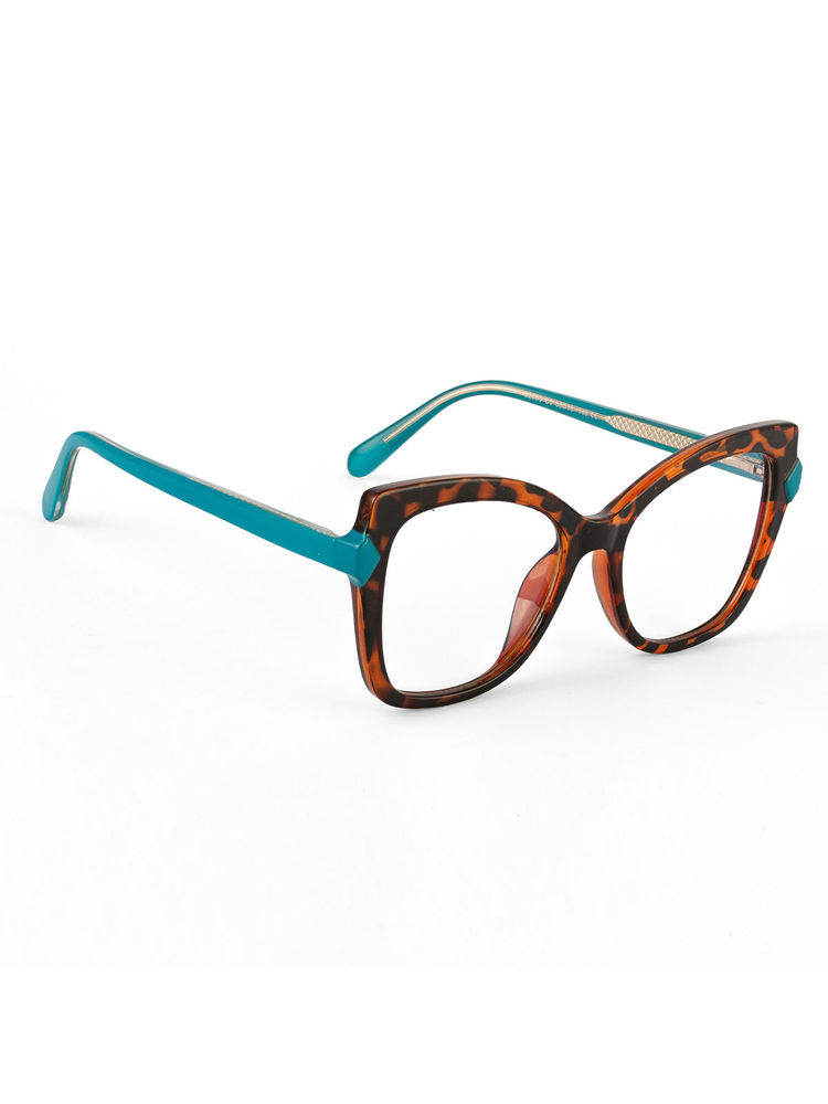 PERKEY Women Cat Eye Brown Eyeglass Frame - OPTL005-C2 (52)-image-11