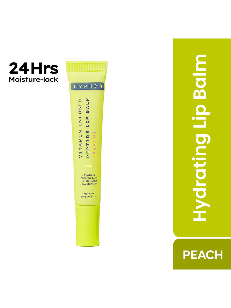Hyphen Vitamin Infused Peptide Lip Balm - Peach For Dry & Chapped Lip, Hydrates & Moisturizes-picture-18