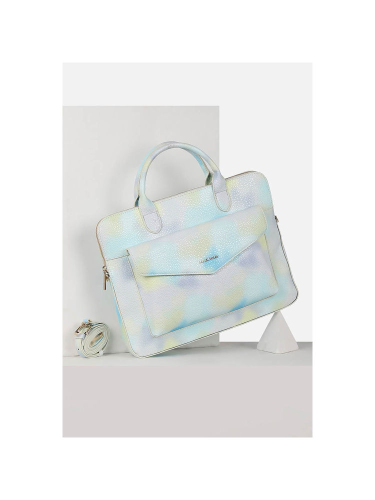 Allen Solly Women Light Blue Casual Laptop Bag-picture-46