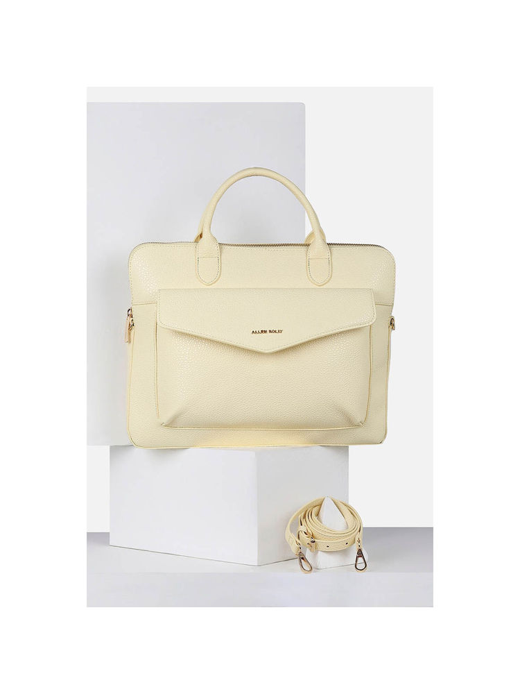 Allen Solly Women Yellow Casual Laptop Bag