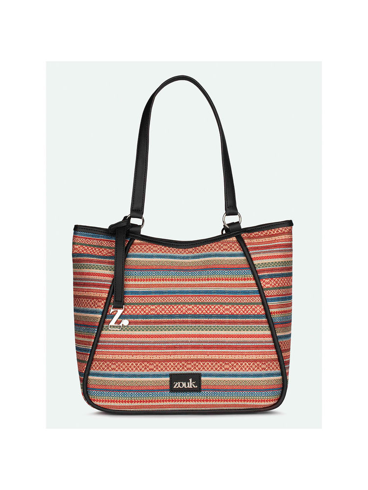 Zouk Naisha Tote Bag - Assam Tapestry-image-36