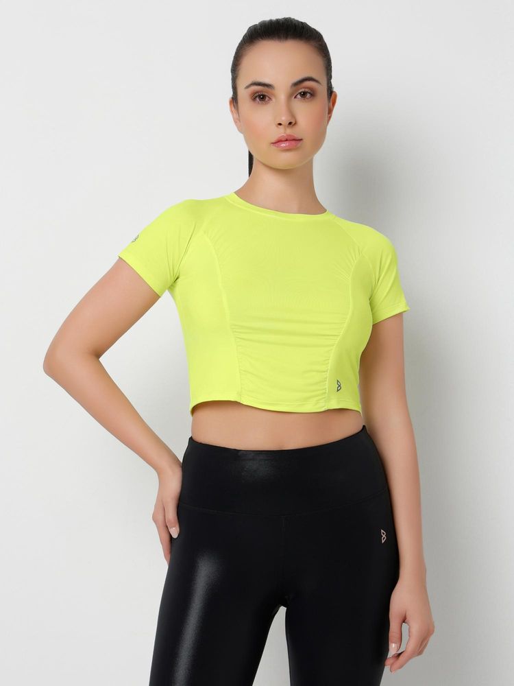 BODD ACTIVE Glowform Neon Yellow Crop Top-picture-14