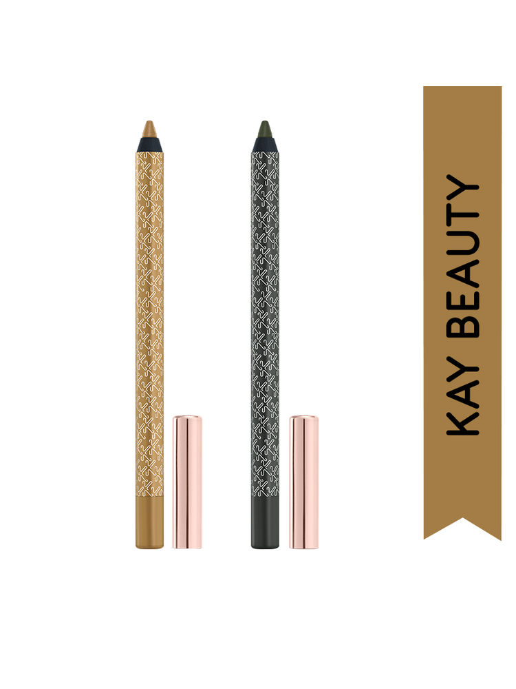 Kay Beauty Cocktail Hour Combo - Gel Eye Pencils In Gold & Olive