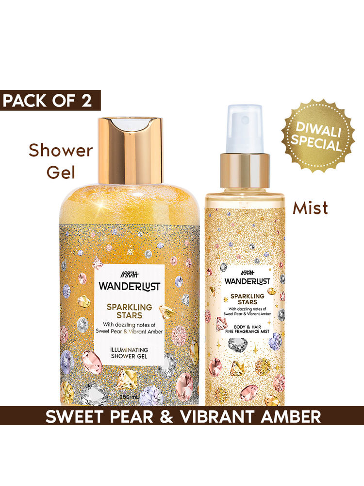 Wanderlust Sparkling Stars Perfume Diwali Gift Set - Pack of 2-picture-21