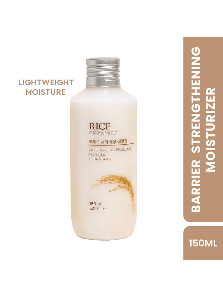 The Face Shop Rice & Ceramide Moisturizing Emulsion, Locks Skin Moisture & Strengthens Skin Barrier