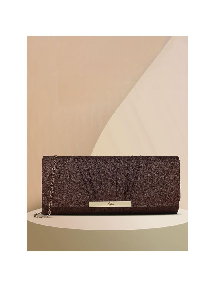 Dazz Foldover Clutch (Bronze) (One Size)-image-28