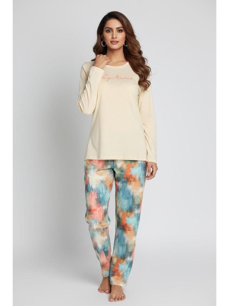 Zivame Butter Soft Knit Poly Nightsuit - Ethereal-picture-10