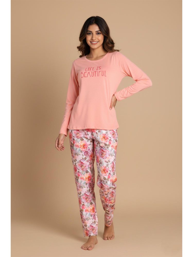 Zivame Butter Soft Knit Poly Nightsuit - Pearl-picture-10