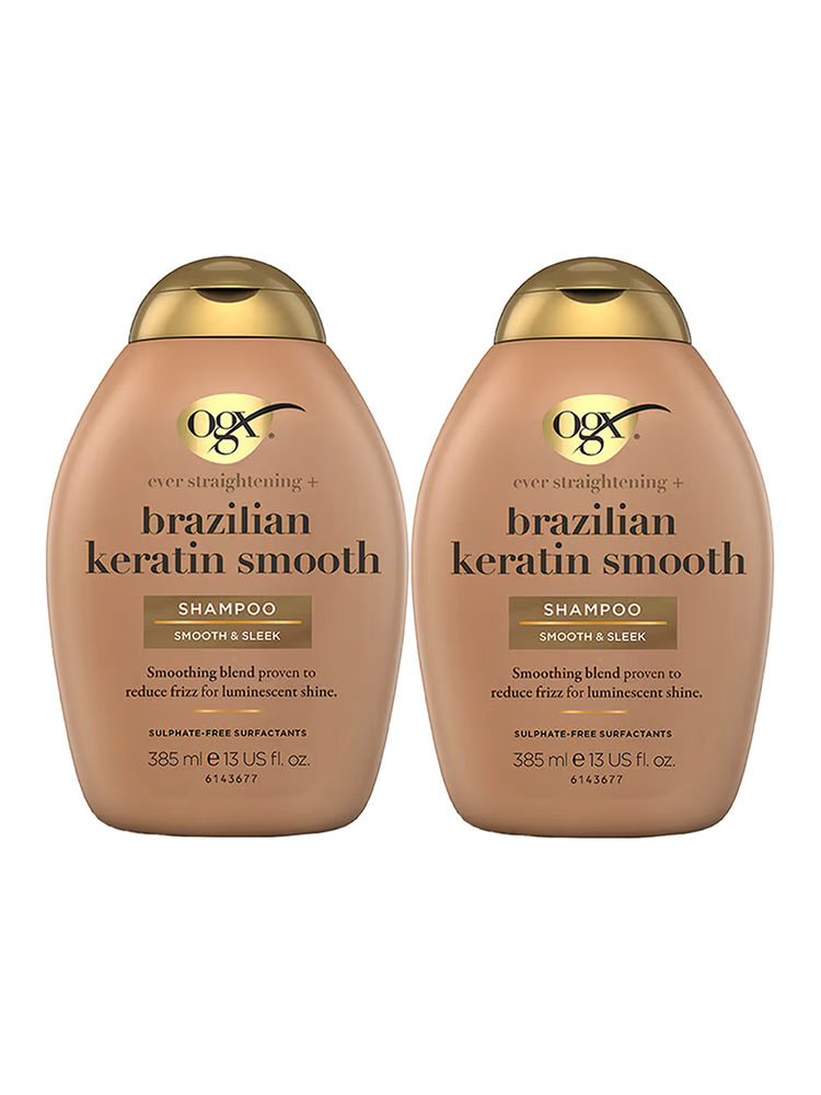 OGX Ever Straightening Brazilian Keratin Smooth Shampoo BOGO Combo-image-31