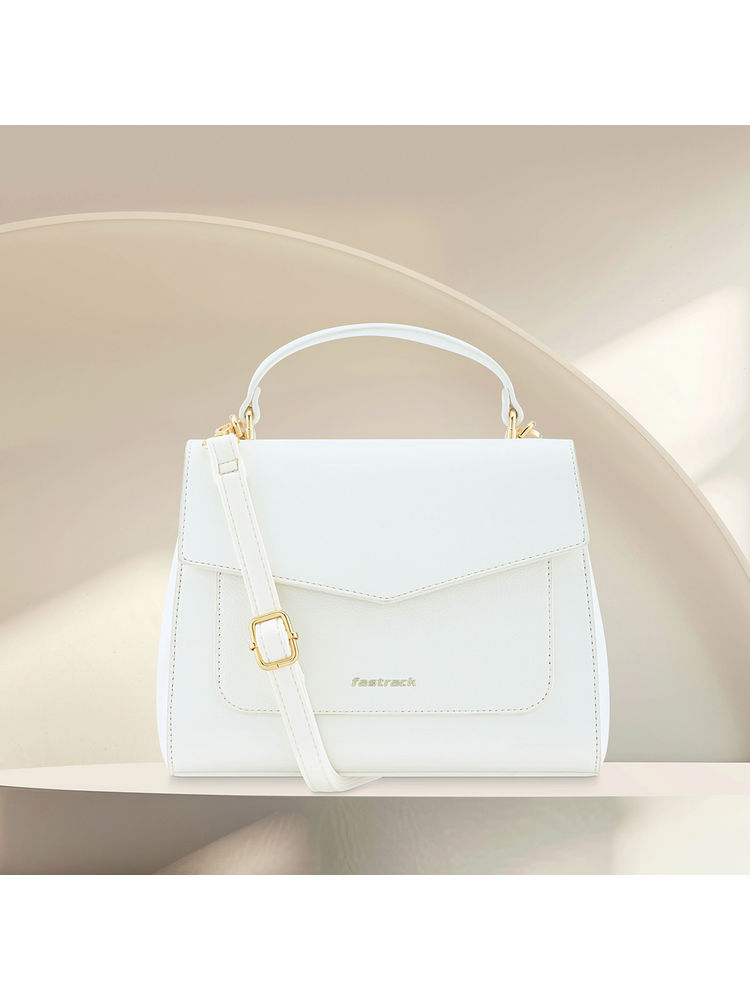 fastrack accessories Fastrack Carry-It-All Chic Satchel Bag - White-picture-21