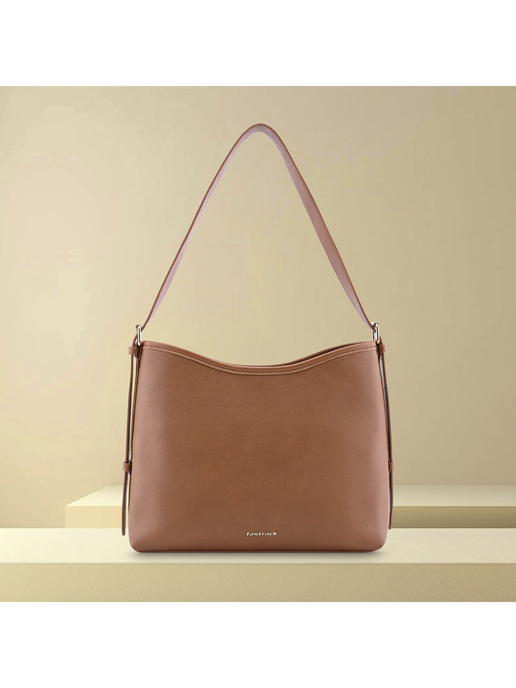 fastrack accessories Fastrack Chic Compartment Handbag with Adjustable Strap - Tan-picture-18