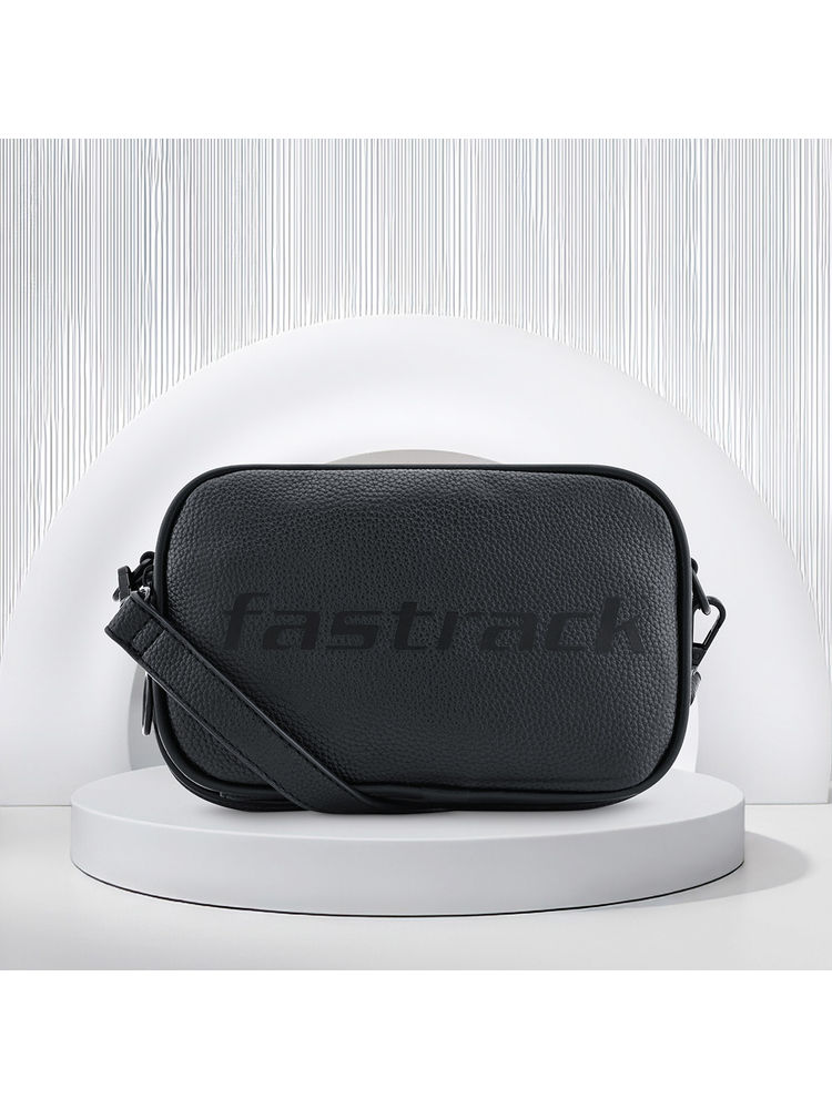 fastrack accessories Fastrack Trendy Concealed Zipper Sling Bag - Black-picture-15