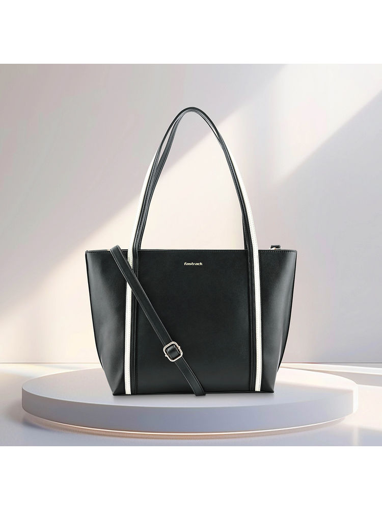 fastrack accessories Fastrack Everyday Essential Laptop Tote Bag - Black-picture-7