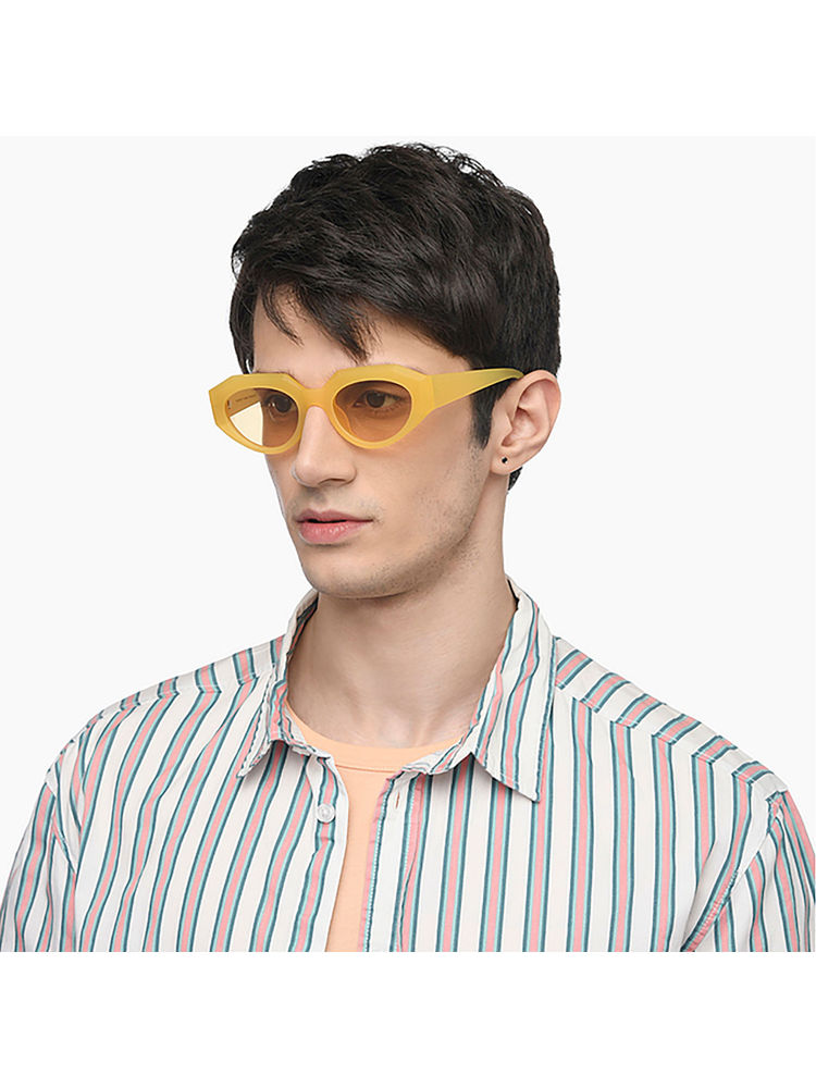 Vincent Chase by Lenskart by nothing Yellow Full Rim Geometric by nothing VC S16144-C3 Polarized Sunglasses-picture-19