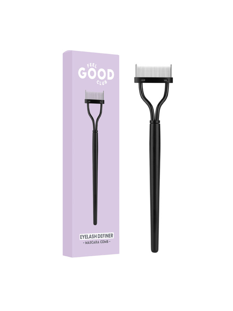 Feel Good Club Eyelash Separator Mascara Comb - Eye Makeup Definer Brush For Natural & False Lashes