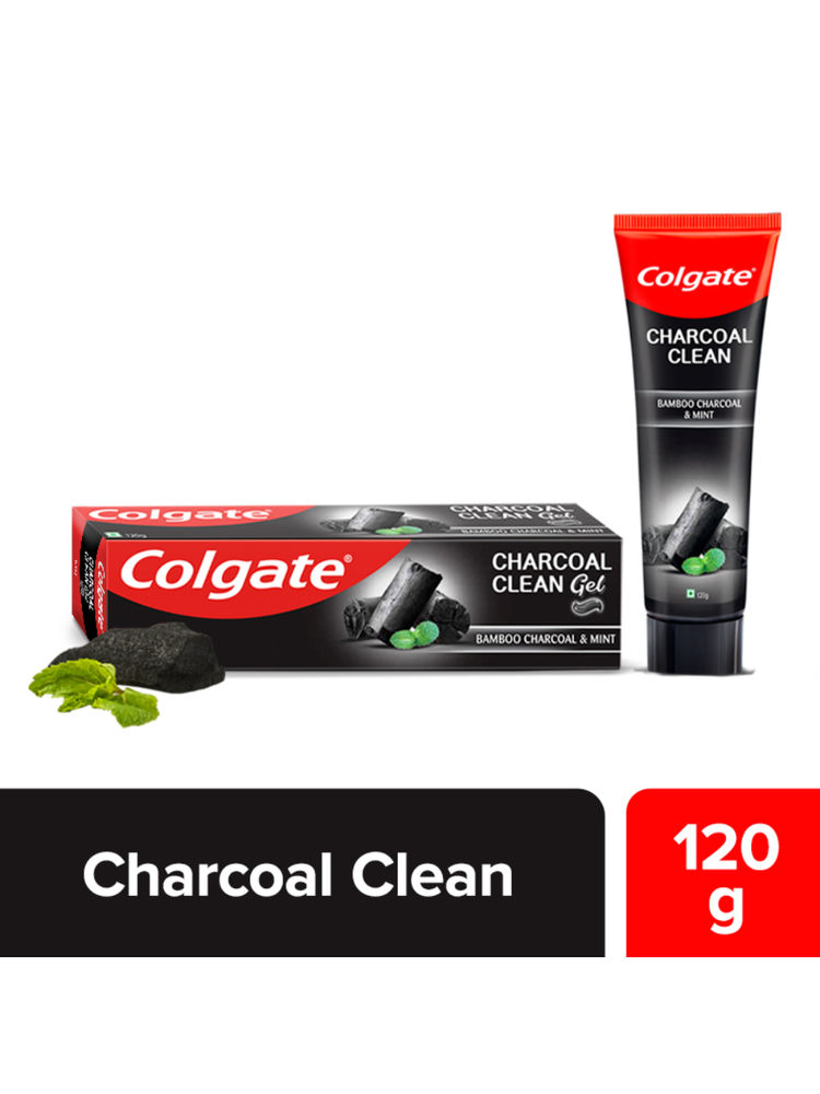 Colgate Charcoal Clean Toothpaste, Black Gel Paste (120gm)