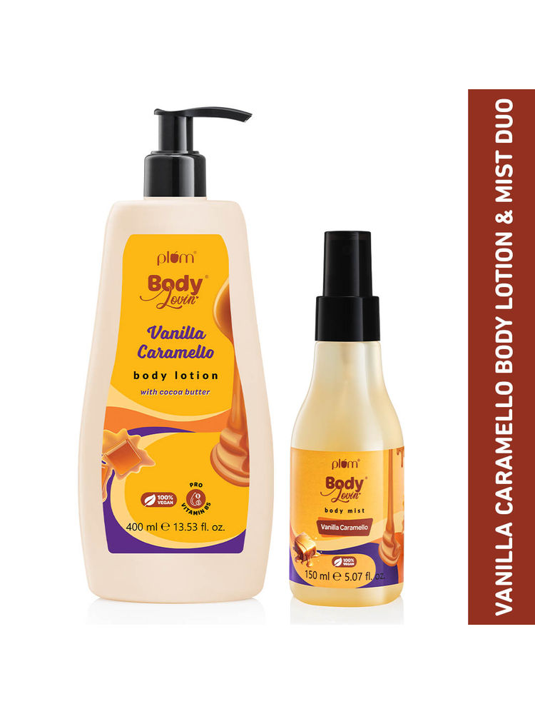 Plum BodyLovin' Vanilla Caramello Body Lotion & Body Mist duo-image-44