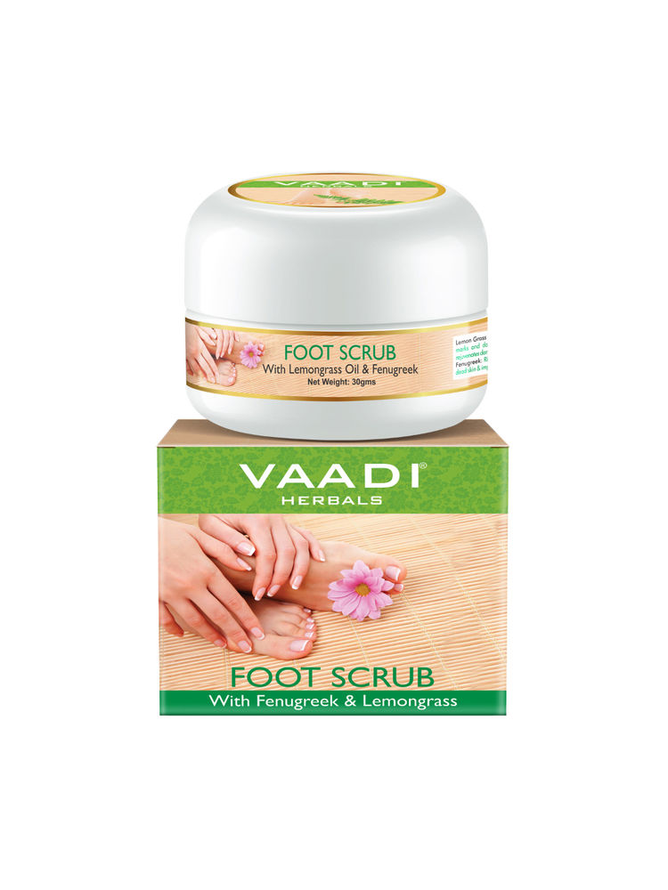 Vaadi Herbals Foot Scrub With Fenugreek & Lemongrass Oil-picture-8