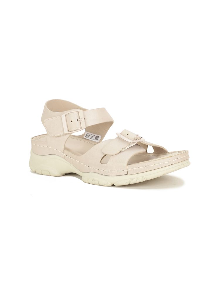 Bata Chandra Women Beige Sandals-picture-15