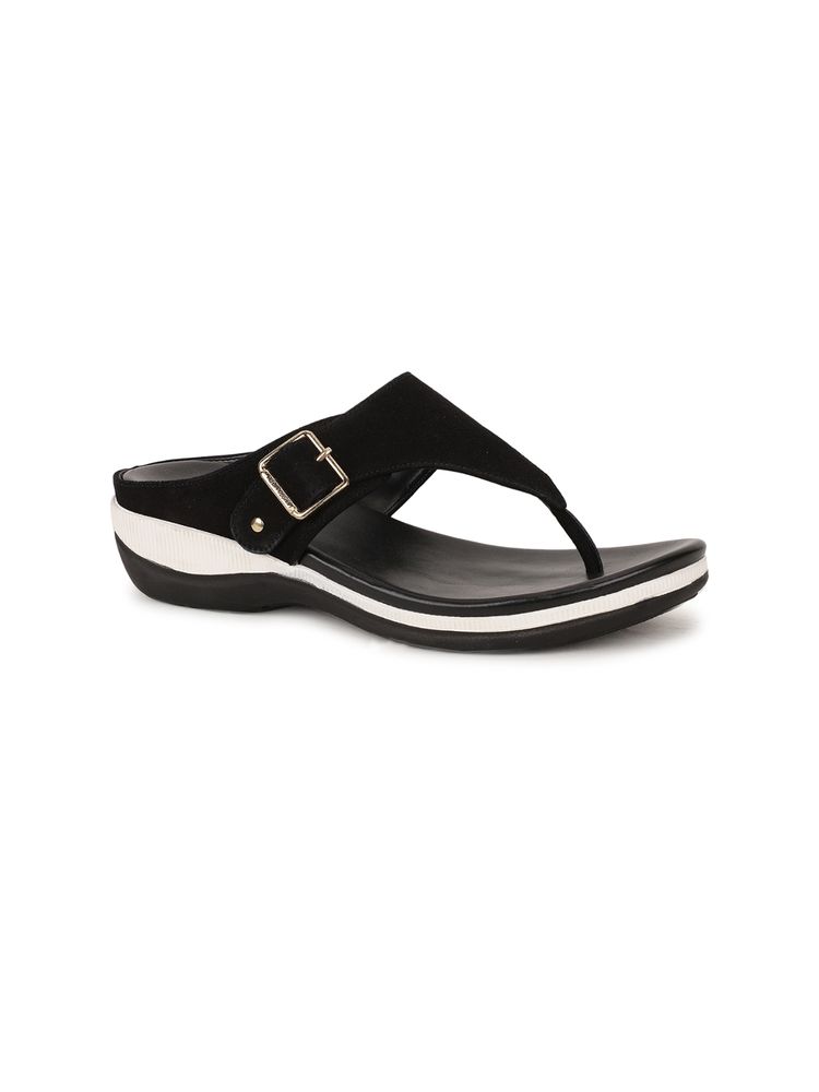 Hush Puppies Luna Women Black Flipflops-picture-26