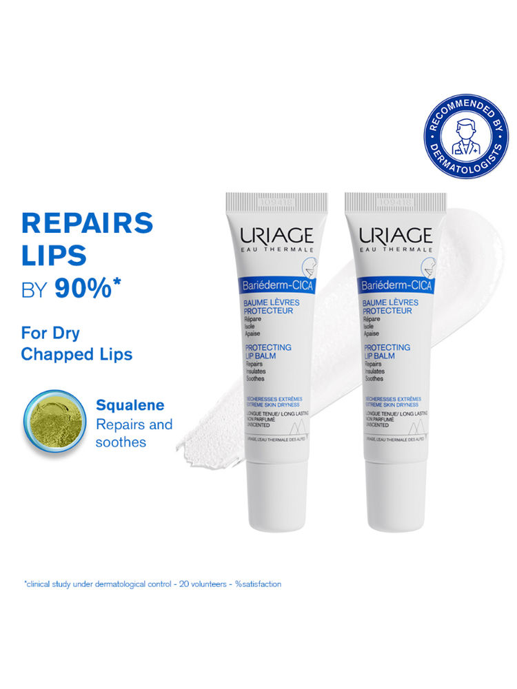 Uriage Bariederm-Cica Protecting Lip Balm With Squalane,Phytosterol For Dry & Chapped Lips-Pack Of 2-picture-12