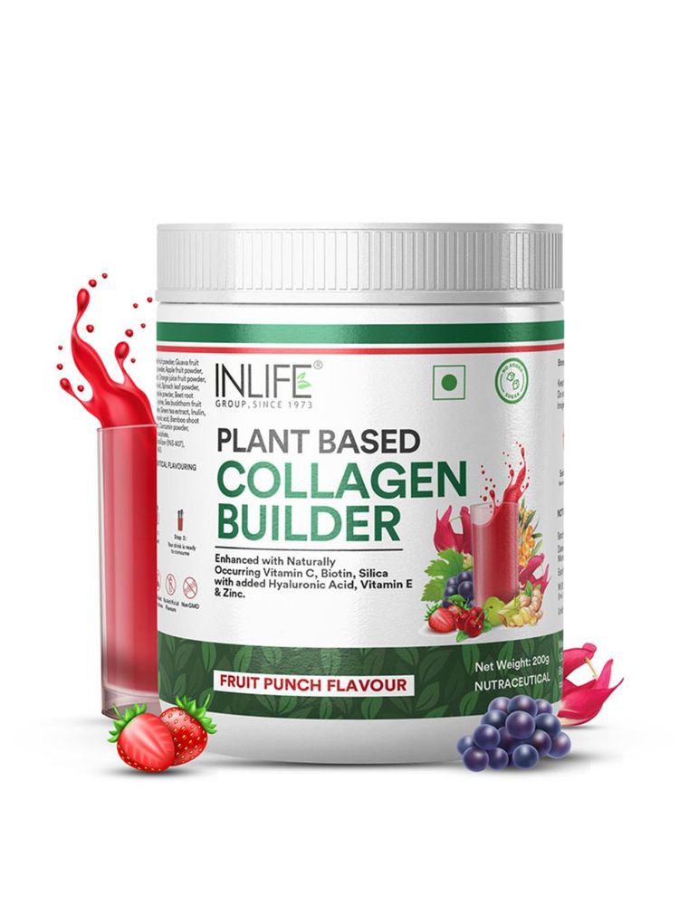 Inlife Vegan Collagen Builder Supplements For Women And Men - Fruit Punch-picture-14